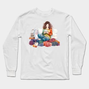 Knitting Heaven Long Sleeve T-Shirt